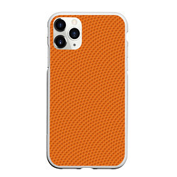 Чехол iPhone 11 Pro матовый Баскетбольная кожа, цвет: 3D-белый