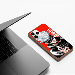Чехол iPhone 11 Pro матовый Gojo Satoru RED, цвет: 3D-коричневый — фото 2