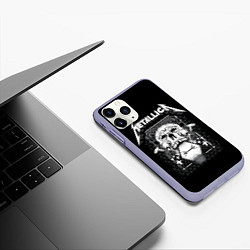 Чехол iPhone 11 Pro матовый Death magnetic, цвет: 3D-светло-сиреневый — фото 2