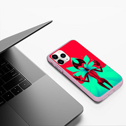 Чехол iPhone 11 Pro матовый Grimm, цвет: 3D-розовый — фото 2