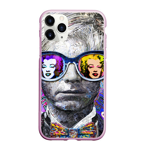 Чехол iPhone 11 Pro матовый Andy Warhol Энди Уорхол / 3D-Розовый – фото 1