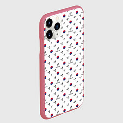 Чехол iPhone 11 Pro матовый Taekwondo, цвет: 3D-малиновый — фото 2