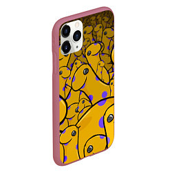 Чехол iPhone 11 Pro матовый Nessy, цвет: 3D-малиновый — фото 2