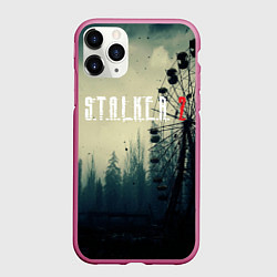 Чехол iPhone 11 Pro матовый СТАЛКЕРSTALKER 2 КУАРУСЕЛЬ, цвет: 3D-малиновый