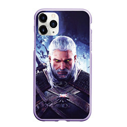 Чехол iPhone 11 Pro матовый THE WITCHER GERALT OF RIVIA, цвет: 3D-светло-сиреневый