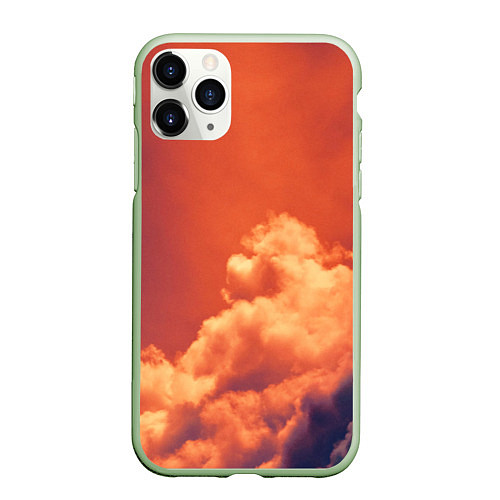 Чехол iPhone 11 Pro матовый РАЙ ПОСЛЕ ДОЖДЯ / 3D-Салатовый – фото 1