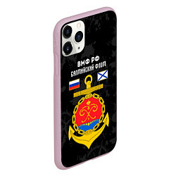 Чехол iPhone 11 Pro матовый Балтийский флот ВМФ России, цвет: 3D-розовый — фото 2