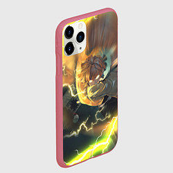 Чехол iPhone 11 Pro матовый ZENITSU ЗЕНИТСУ ЛОГО спина, цвет: 3D-малиновый — фото 2