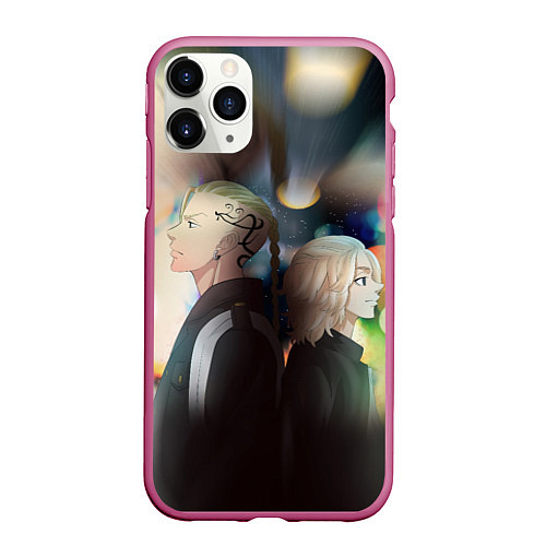 Чехол iPhone 11 Pro матовый Tokyo Revengers Токийские Мстители Z / 3D-Малиновый – фото 1