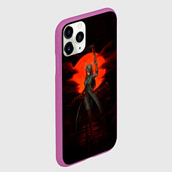 Чехол iPhone 11 Pro матовый Blood moon, цвет: 3D-фиолетовый — фото 2