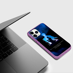 Чехол iPhone 11 Pro матовый Ророноа Зоро One Piece Большой куш, цвет: 3D-фиолетовый — фото 2