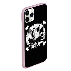 Чехол iPhone 11 Pro матовый One Piece team, цвет: 3D-розовый — фото 2