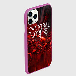 Чехол iPhone 11 Pro матовый Blood Cannibal Corpse Труп Каннибала Z, цвет: 3D-фиолетовый — фото 2