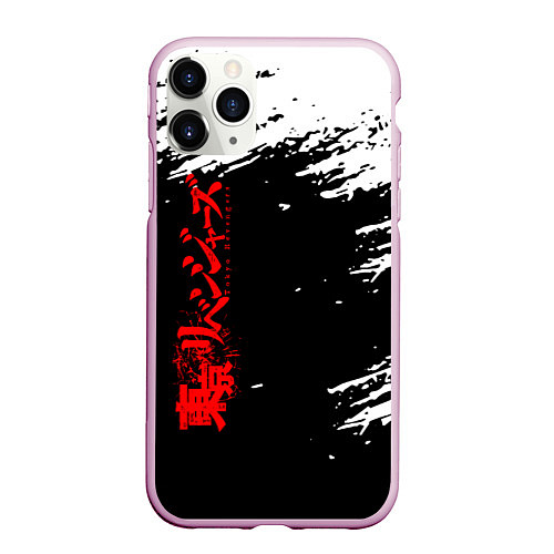 Чехол iPhone 11 Pro матовый TOKYO REVENGERS / 3D-Розовый – фото 1