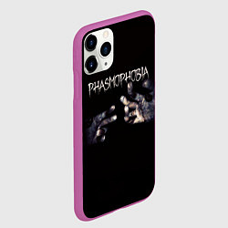 Чехол iPhone 11 Pro матовый Phasmophobia, цвет: 3D-фиолетовый — фото 2