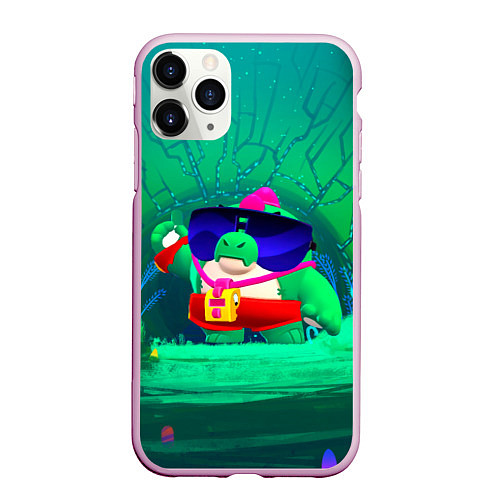 Чехол iPhone 11 Pro матовый Базз Buzz Brawl Stars / 3D-Розовый – фото 1