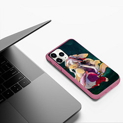 Чехол iPhone 11 Pro матовый Nanachi, цвет: 3D-малиновый — фото 2