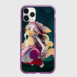 Чехол iPhone 11 Pro матовый Nanachi, цвет: 3D-фиолетовый