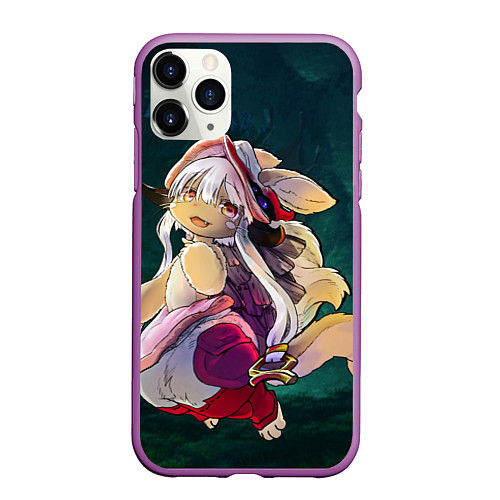 Чехол iPhone 11 Pro матовый Nanachi / 3D-Фиолетовый – фото 1