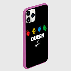Чехол iPhone 11 Pro матовый Hot Space, цвет: 3D-фиолетовый — фото 2