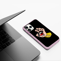 Чехол iPhone 11 Pro матовый Рука Меркьюри, цвет: 3D-розовый — фото 2