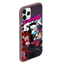 Чехол iPhone 11 Pro матовый Friday Night Funkin персонажи, цвет: 3D-коричневый — фото 2