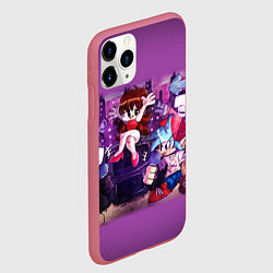 Чехол iPhone 11 Pro матовый Friday Night Funkin рисунок, цвет: 3D-малиновый — фото 2