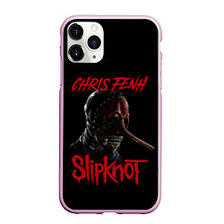 Чехол iPhone 11 Pro матовый CHRIS FENH SLIPKNOT СЛИПКНОТ Z, цвет: 3D-розовый