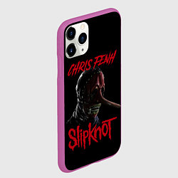 Чехол iPhone 11 Pro матовый CHRIS FENH SLIPKNOT СЛИПКНОТ Z, цвет: 3D-фиолетовый — фото 2