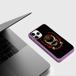 Чехол iPhone 11 Pro матовый Spawn профиль, цвет: 3D-фиолетовый — фото 2