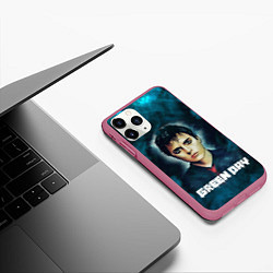 Чехол iPhone 11 Pro матовый Billie GreenDay ГринДай Z, цвет: 3D-малиновый — фото 2