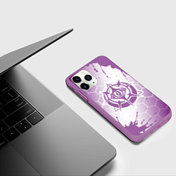 Чехол iPhone 11 Pro матовый New World - Ковенанты - Краска, цвет: 3D-фиолетовый — фото 2