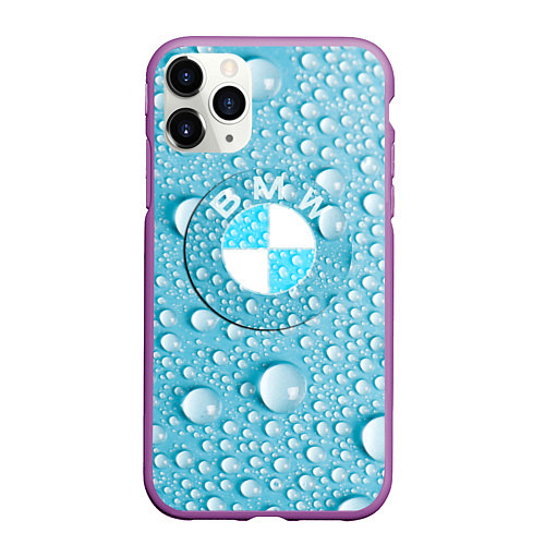 Чехол iPhone 11 Pro матовый BMW STORM / 3D-Фиолетовый – фото 1