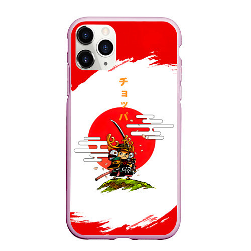 Чехол iPhone 11 Pro матовый Тони Тони Чоппер ниндзя One Piece / 3D-Розовый – фото 1