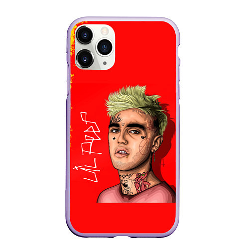 Чехол iPhone 11 Pro матовый LIL PEEP ЛИЛ ПИП Z / 3D-Светло-сиреневый – фото 1