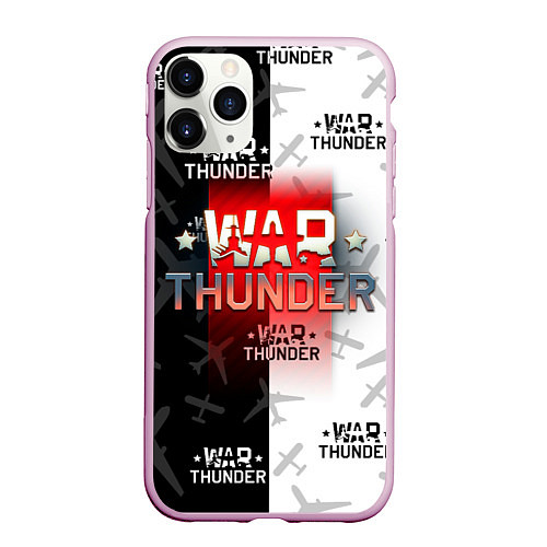 Чехол iPhone 11 Pro матовый WAR THUNDER ВАР ТАНДЕР / 3D-Розовый – фото 1