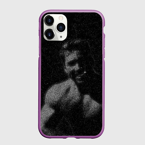 Чехол iPhone 11 Pro матовый Billy Space Star / 3D-Фиолетовый – фото 1