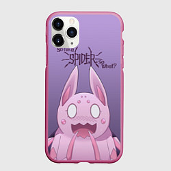 Чехол iPhone 11 Pro матовый Аниме Да, я паук, и что?, цвет: 3D-малиновый