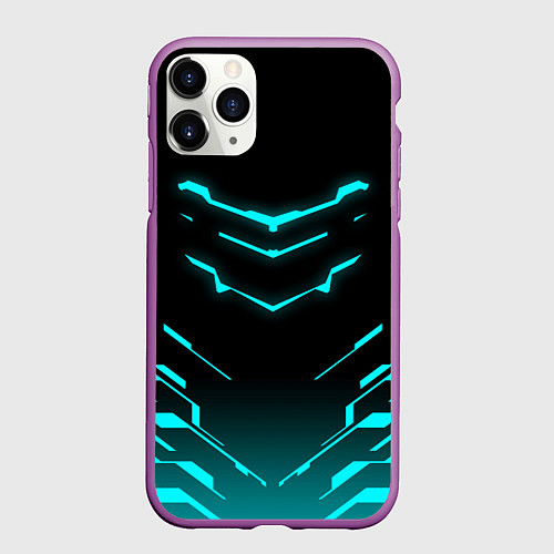 Чехол iPhone 11 Pro матовый DEAD SPACE АЙЗЕК КЛАРК / 3D-Фиолетовый – фото 1