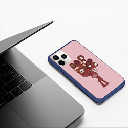 Чехол iPhone 11 Pro матовый Банда Слипнота, цвет: 3D-тёмно-синий — фото 2