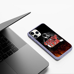 Чехол iPhone 11 Pro матовый Сектор Газа Юра ХОЙ, цвет: 3D-светло-сиреневый — фото 2