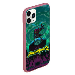 Чехол iPhone 11 Pro матовый PsychoNauts 2 Рас, цвет: 3D-малиновый — фото 2