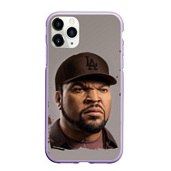 Чехол iPhone 11 Pro матовый Ice Cube Айс Куб Z, цвет: 3D-светло-сиреневый