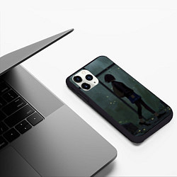 Чехол iPhone 11 Pro матовый Anime Girl, цвет: 3D-черный — фото 2