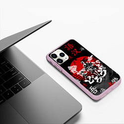 Чехол iPhone 11 Pro матовый ДОРОРО DORORO АНИМЕ, цвет: 3D-розовый — фото 2