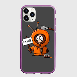 Чехол iPhone 11 Pro матовый Я в норме, цвет: 3D-фиолетовый