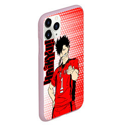 Чехол iPhone 11 Pro матовый Куроо Тецуро Kuroo Tetsuro, цвет: 3D-розовый — фото 2