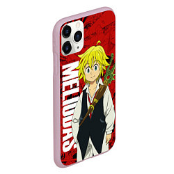 Чехол iPhone 11 Pro матовый Мелиодас, Meliodas, цвет: 3D-розовый — фото 2