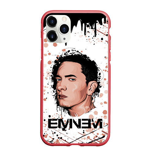 Чехол iPhone 11 Pro матовый EMINEM ЭМИНЕМ Z / 3D-Красный – фото 1