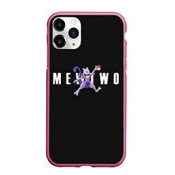 Чехол iPhone 11 Pro матовый Mewtwo x nba, цвет: 3D-малиновый